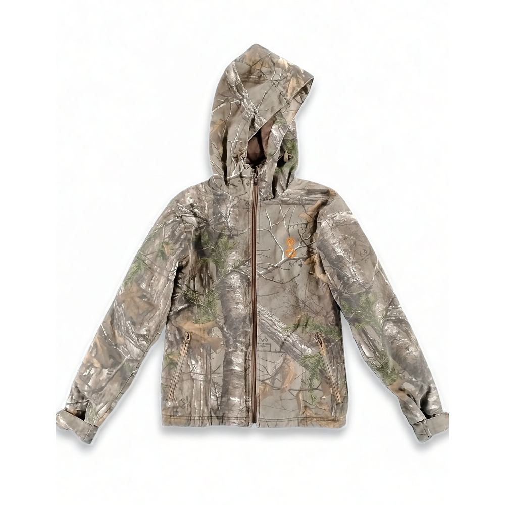 SHE Outdoor Camo Hunting Jacket XS Cotton Blend Thermolite Gorpcore Utility